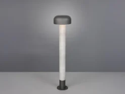 Moderne Wegeleuchte FRASER in Betonoptik & Anthrazit, Höhe 84cm