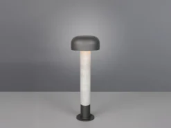 Moderne Wegeleuchte FRASER in Betonoptik & Anthrazit, Höhe 54cm