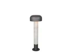 Moderne Wegeleuchte FRASER in Betonoptik & Anthrazit, Höhe 54cm