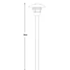 Moderne Wegeleuchte MODENA aus galvanisiertem Stahl, Höhe 98cm