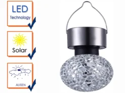 Mosaik Solarleuchte - LED Gartenlaterne zum Aufhängen