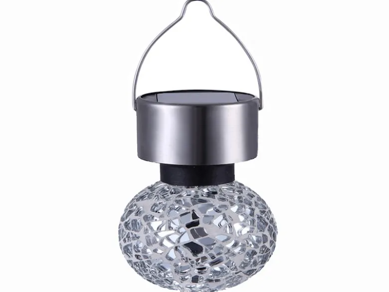 Mosaik Solarleuchte - LED Gartenlaterne zum Aufhängen