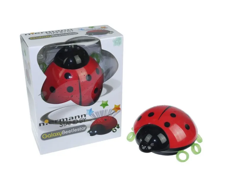 Nachtlicht BEETLESTAR, Sternprojektor mit LED-Farbwechsler, Abschaltautomatik