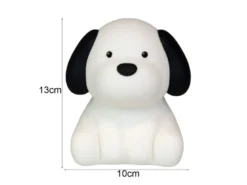 Nachtlicht BENNY BEAGLE per USB aufladbar, dimmbar, 7 Lichtfarben, Höhe 13cm