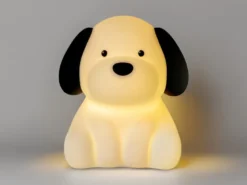 Nachtlicht BENNY BEAGLE per USB aufladbar, dimmbar, 7 Lichtfarben, Höhe 13cm