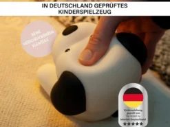 Nachtlicht BENNY BEAGLE per USB aufladbar, dimmbar, 7 Lichtfarben, Höhe 13cm