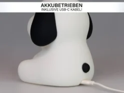 Nachtlicht BENNY BEAGLE per USB aufladbar, dimmbar, 7 Lichtfarben, Höhe 13cm