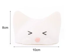 Nachtlicht CATTY CAT, per USB aufladbar, dimmbar, 7 Lichtfarben, mit Soundeffekt