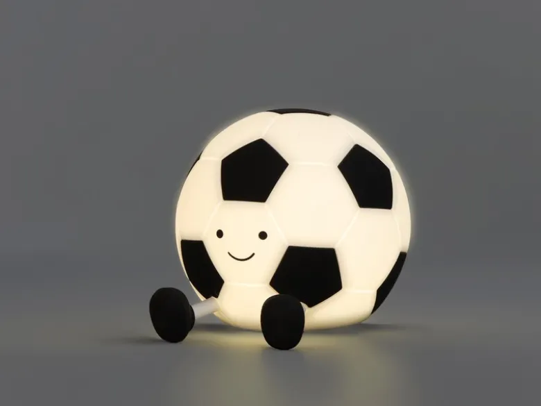Nachtlicht KALLE Fußball Lampe dimmbar per USB aufladbar, mit Timer, H: 10m