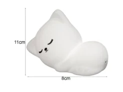 Nachtlicht MIA dimmbar, per USB aufladbar, Weiß mit Farbwechsel, Höhe 11cm