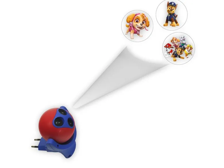 Nachtlicht PAW PATROL (3 Motive) Projektor für die Kinderzimmer Steckdose H 10cm