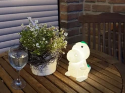 Nachtlicht POLDI dimmbar, per USB aufladbar, mit RGB Farbwechsel Höhe 14cm