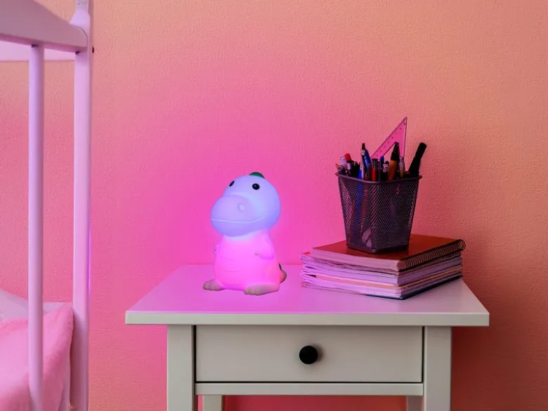 Nachtlicht POLDI dimmbar, per USB aufladbar, mit RGB Farbwechsel Höhe 14cm