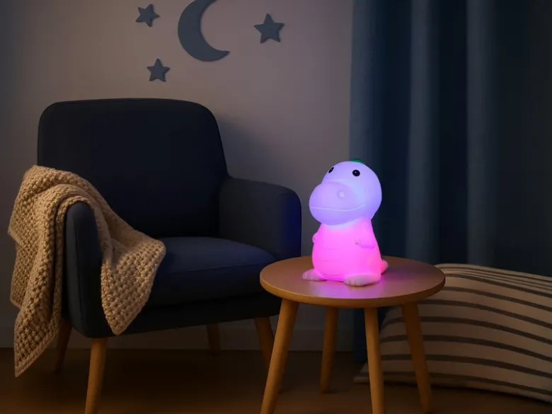 Nachtlicht POLDI dimmbar, per USB aufladbar, mit RGB Farbwechsel Höhe 14cm