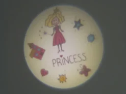 Nachtlicht PRINZESSIN (1 Motiv) Projektor für die Kinderzimmer Steckdose H: 7cm
