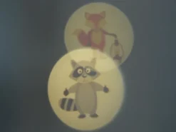 Nachtlicht WALDTIERE (3 Motive) Projektor für die Kinderzimmer Steckdose H 10cm