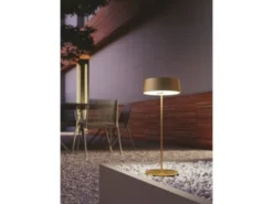 Outdoor Akku LED Tischleuchte COCKTAIL Gold, Dimmbar Höhe 29,5cm