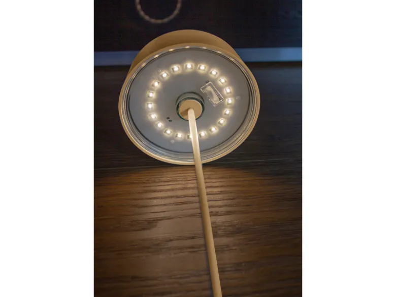 Outdoor Akku LED Tischleuchte COCKTAIL Gold, Dimmbar Höhe 29,5cm