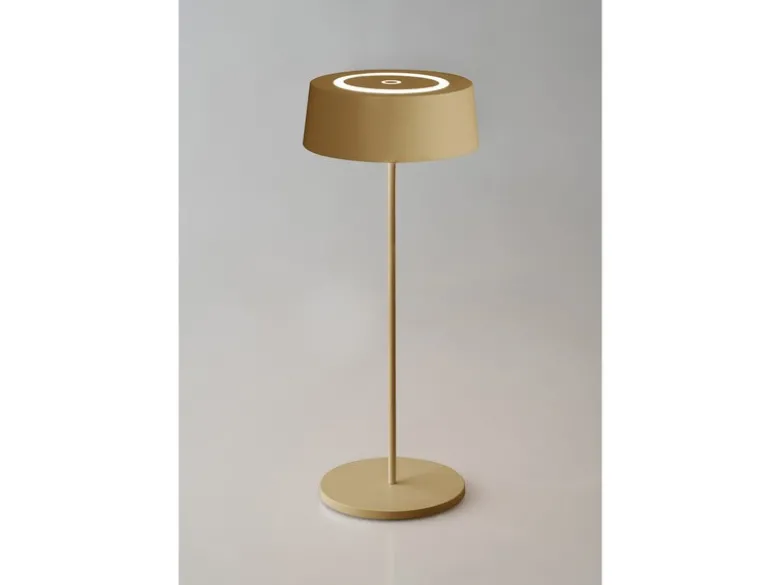 Outdoor Akku LED Tischleuchte COCKTAIL Gold, Dimmbar Höhe 29,5cm