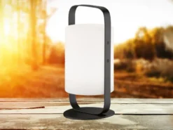 Outdoor Akku Tischlampe CASOLI mit Fernbedienung & RGB, Höhe 25cm