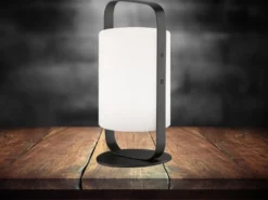 Outdoor Akku Tischlampe CASOLI mit Fernbedienung & RGB, Höhe 25cm