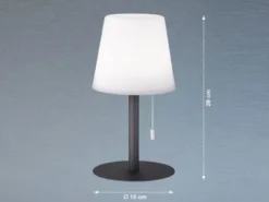 Outdoor Akku Tischlampe GARDEN ohne Kabel mit RGB Höhe 29cm
