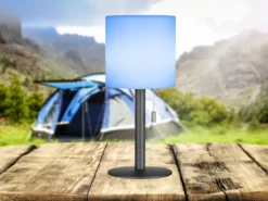 Outdoor Akku Tischlampe LESINA ohne Kabel - dimmbar & RGB - Höhe 30cm