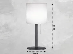 Outdoor Akku Tischlampe LESINA ohne Kabel - dimmbar & RGB - Höhe 30cm