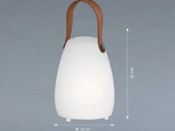 Outdoor Akku Tischlampe RUBY mit Fernbedienung & RGB Höhe 16cm