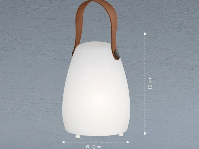 Outdoor Akku Tischlampe RUBY mit Fernbedienung & RGB Höhe 16cm