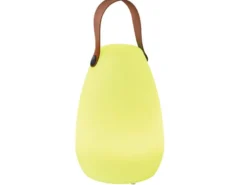 Outdoor Akku Tischlampe RUBY ohne Kabel mit RGB Farbwechsel 26cm