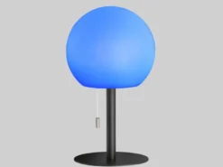 Outdoor Akku Tischlampe TRIVENTO ohne Kabel - dimmbar & RGB, H: 18cm