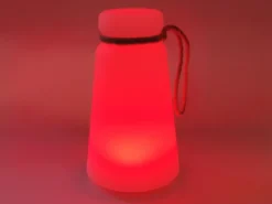 Outdoor Akku Tischleuchte BRUNO mit Fernbedienung dimmbar & RGB, Höhe 20cm