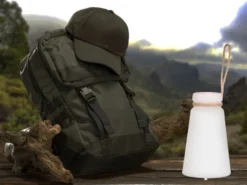 Outdoor Akku Tischleuchte BRUNO mit Fernbedienung dimmbar & RGB, Höhe 20cm