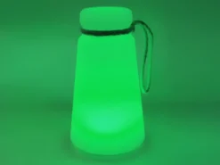 Outdoor Akku Tischleuchte BRUNO mit Fernbedienung dimmbar & RGB, Höhe 20cm