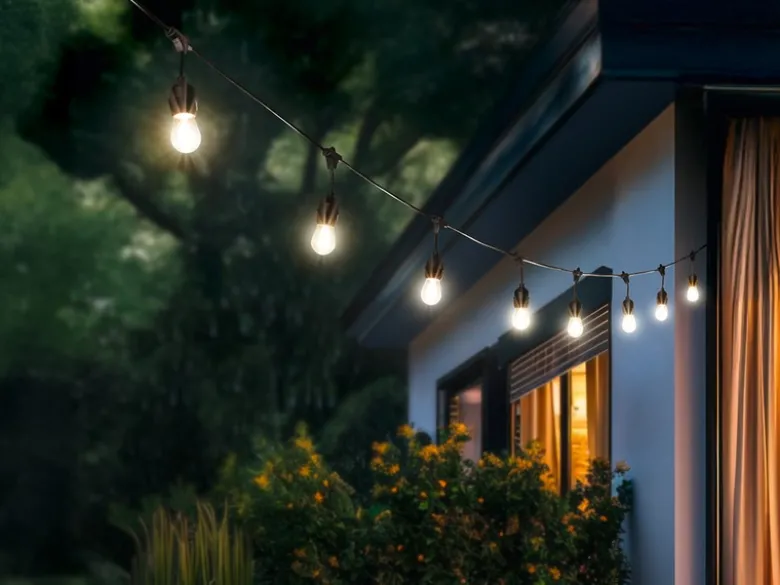 Outdoor Lichterkette CHAIN mit Netzstecker & 10 LEDs, Länge 6,5 Meter