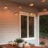 Outdoor Lichterkette MOOD mit 10 Schirmen Solar & USB aufladbar, Länge 5,7 Meter