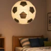 Papier Lampenschirm für Fussball-Fans Papier Lampe mit Fussball Motiv Ø 40 cm
