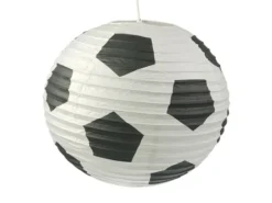 Papier Lampenschirm für Fussball-Fans Papier Lampe mit Fussball Motiv Ø 40 cm