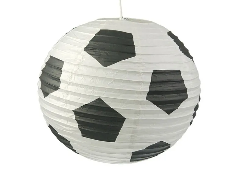 Papier Lampenschirm für Fussball-Fans Papier Lampe mit Fussball Motiv Ø 40 cm