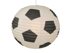 Papier Lampenschirm für Fussball-Fans Papier Lampe mit Fussball Motiv Ø 40 cm