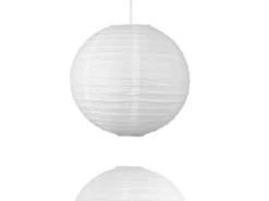 Papier Lampenschirm für Kinderzimmer Pendelleuchte, Naturweiß, 40cm Durchmesser
