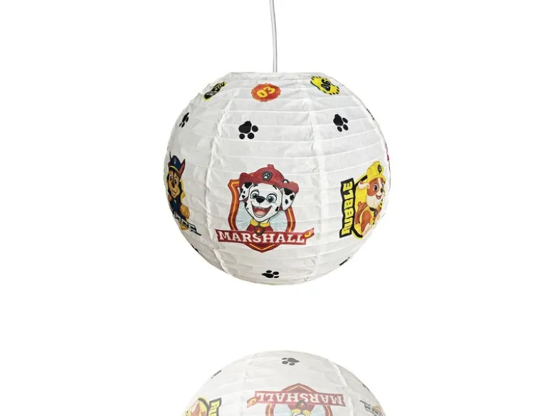 Papier Lampenschirm für Kinderzimmer Pendelleuchte Paw Patrol, 40cm Durchmesser