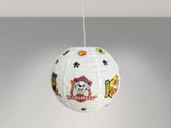 Papier Lampenschirm für Kinderzimmer Pendelleuchte Paw Patrol, 40cm Durchmesser