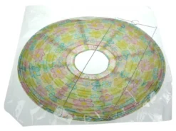 Papier Lampenschirm fürs Kinderzimmer mit fröhlichem Blumen Motiv Ø 40cm