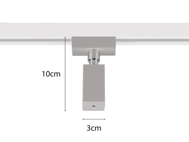 Pendel-Adapter Grau Höhe 10cm für Schienensystem DUOline