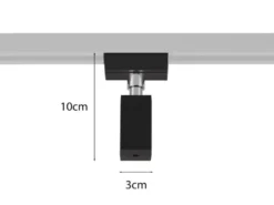 Pendel-Adapter Schwarz Höhe 10cm für Schienensystem DUOline