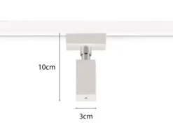 Pendel-Adapter Weiß Höhe 10cm für Schienensystem DUOline
