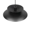 Pendelleuchte AMARILA skandinavisch mit Metall Lampenschirm Schwarz Ø 40cm