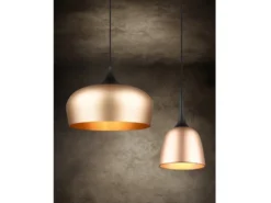 Pendelleuchte CHIRON 1-flammig mit Lampenschirm Messing, Ø 45cm